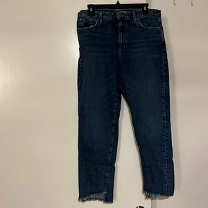 Cropped dark jeans